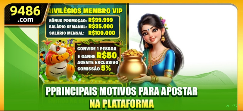 Bônus exclusivos membros VIP ver777